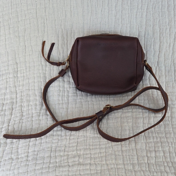 Portland Leather Toaster Crossbody Bag Brown - Picture 2 of 5